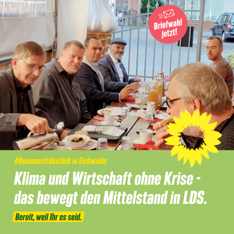 Businessfrühstück mit dem Grünen Direktkandidaten Gerhard Kalinka