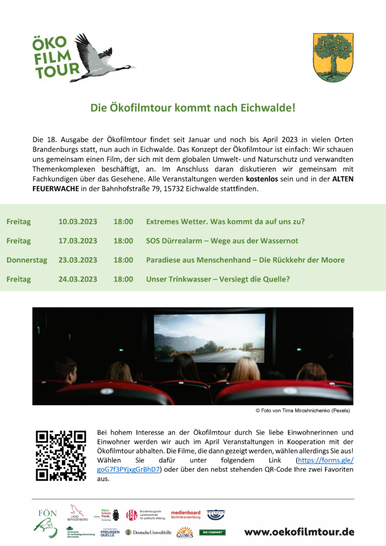 Die Ökofilmtour kommt nach Eichwalde