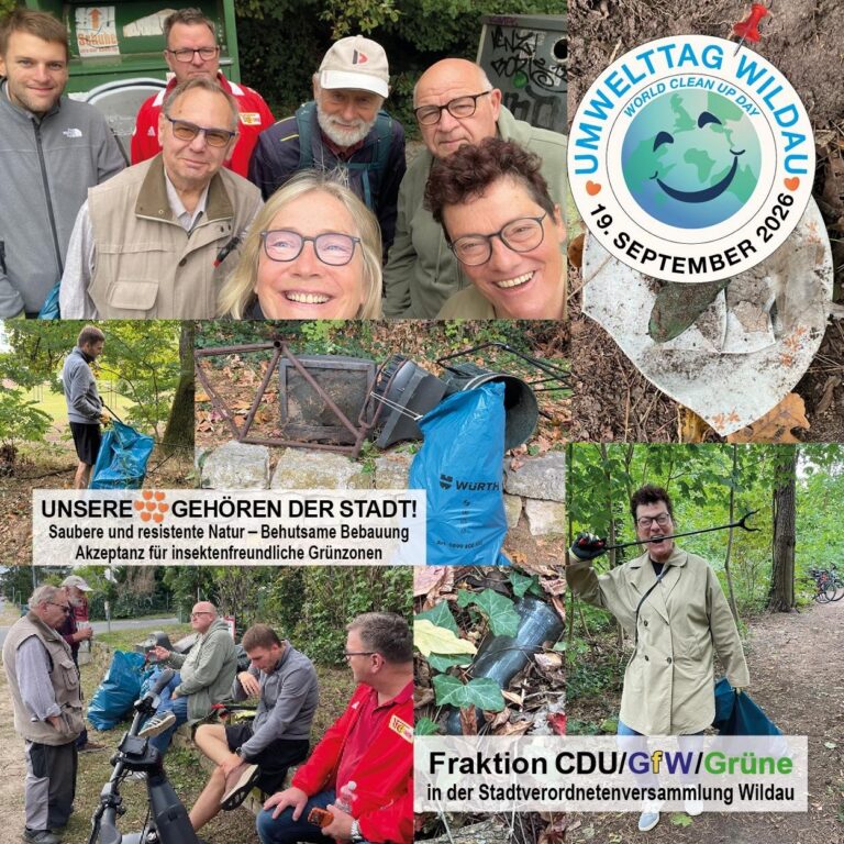 19.09.2026: Umwelttag Wildau – World Cleanup Day